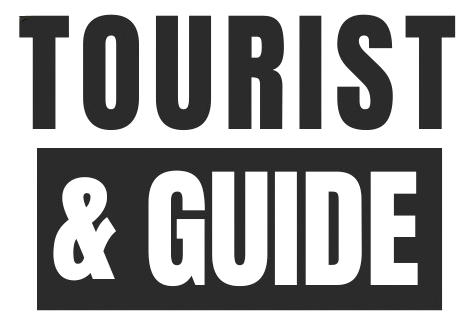 tourist and guide logo black